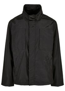 Urban Classics Herren Allwetterjacke "Urban Classics Herren Double Pocket Nylon Crepe Jacket", schwarz, casual, Gr. L, unifarben, 100% Polyamid,