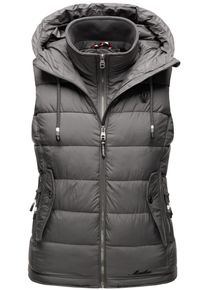 Marikoo Damen Steppweste "Taisaa", grau, Gr. M, Obermaterial: 100% Polyester Innenmaterial: 100% Polyester, Westen, inklusive Leckerlie-Beutel