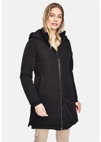 NEW CANADIAN Damen Outdoorjacke "ALPINE", schwarz, feminin, Gr. 46, unifarben, 100% Polyester, Jacken, mit winddichter, wasserdichter Funktion