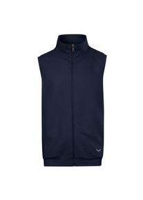 TRIGEMA Herren Steppweste "TRIGEMA Weste aus bequemem Sweat-Material", blau, casual, Gr. XL, 70% Baumwolle, 30% Polyester, Westen