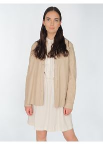 Maze Damen Lederjacke "42021102", beige, Gr. L, Obermaterial: 100% Lammleder / Ärmelfutter: 100% Polyester, Jacken