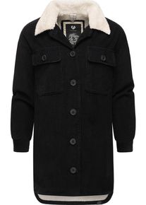 Ragwear Damen Cordjacke "Kyoka", schwarz, modisch, Gr. M, Außenmaterial: 100% Baumwolle, Innenfutter: 100% Polyester, Wattierung: 100% Polyester,
