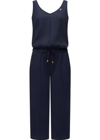 Ragwear Damen Jumpsuit "Suky", blau, casual, Gr. XXL, 80% Viskose, 20% Polyester, Overalls, schicker, langer Damen Overall mit Tunnelzug