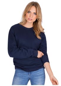 TRIGEMA Damen Sweatshirt "TRIGEMA Sweatshirt", blau, Basic, Gr. S, 70% Baumwolle, 30% Polyester, Sweatshirts