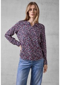 Cecil Damen Langarmbluse, rosa, casual, Gr. XS, bedruckt, Stoff, 100% Viskose, Blusen, aus softer Viskose