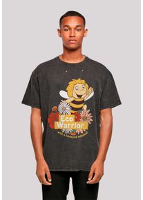 F4NT4STIC Herren T-Shirt "Die Biene Maja Eco Warrior Heroes of Childhood", schwarz, casual, Gr. XXL, Obermaterial: 100% Baumwolle, Shirts, Nostalgie,