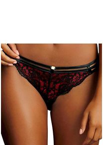 JETTE Damen Rioslip, Gr. 32, schwarz, Obermaterial: 75% Polyamid, 15% Polyester, 10% Elasthan, Unterhosen