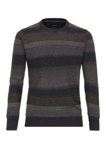 Casamoda Herren Strickpullover "Casamoda Pullover gestreift", blau, Gr. L, 100% Baumwolle, Pullover