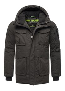 STONE HARBOUR Herren Winterjacke "Edriik XX", schwarz, modisch, Gr. XXXL, Oberstoff: 56% Polyester, 44% Nylon, Futter: 100% Polyester, Wattierung: