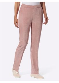 Classic Basics Damen Cordhose, rot, Gr. 56, unifarben, 85% Polyester, 12% Polyamid, 3% Elasthan, Hosen