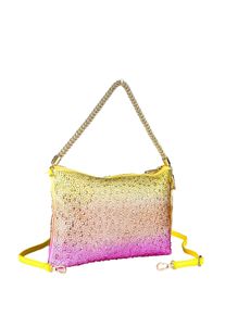 Damen Schultertasche "Bling", Collezione Alessandro, pink, Polyurethan (PU), Taschen, mit tausenden Strass Glitzersteinen