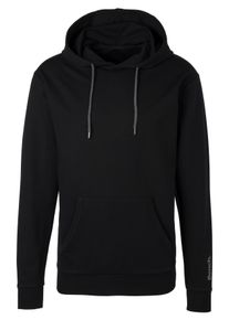Herren Hoodie, BENCH. LOUNGEWEAR, Gr. 44, schwarz, Sweatware, Obermaterial: 60% Baumwolle, 40% Polyester, unifarben, Basic, Sweatshirts, Langarm,