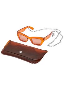 Urban Classics Bauchtasche "Urban Classics Unisex Sunglasses Bag With Strap & Venice", braun, Polyester, unifarben, Taschen