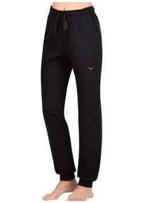 TRIGEMA Damen Sweathose "TRIGEMA Jogginghose aus Biobaumwolle", schwarz, Basic, Gr. XXXL, 75% Baumwolle (Biobaumwolle kbA), 25% Baumwolle (recycelt),