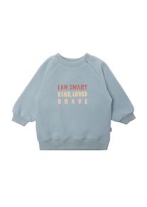 Liliput Herren Sweatshirt "i am smart, kind loved, brave", blau, Gr. 110, bedruckt, 80% Baumwolle, 20% Polyester, Sweatshirts, mit aussagekräftigem