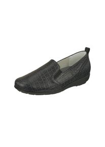 Natural Feet Damen Slipper "Clea", Gr. 35, grau, Leder, elegant, Schuhe, aus weichem Hirschleder