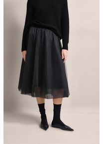 Bugatti Damen Jerseyrock, schwarz, Gr. 36, 100% Polyester, Röcke, mit elastischen Bündchen