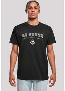F4NT4STIC Herren T-Shirt "Go North", schwarz, casual, Gr. XXL, Obermaterial: 100% Baumwolle, Shirts, Print