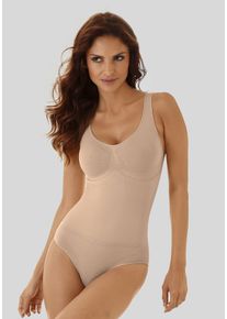 Nuance Damen Shaping-Body, Gr. M, braun, Obermaterial: 88% Polyamid, 12% Elasthan, Basic, Bodies, SEAMLESS mit Kühlungseffekt, Shape wear Body