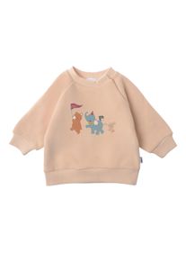 Liliput Herren Sweatshirt "Tierparade", beige, Gr. 98, bedruckt, 80% Baumwolle, 20% Polyester, Sweatshirts, mit verspieltem Motivprint