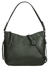 Bruno Banani Damen Shopper, grün, Leder, unifarben, leicht glänzend, Taschen, echt Leder