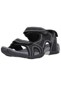CRUZ Herren Sandale "Penang", Gr. 40, schwarz, Leder, casual, Schuhe, mit praktischem Allwetterprofil