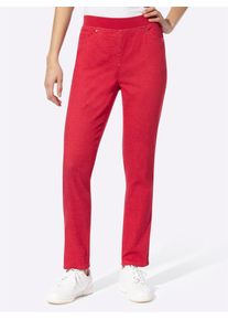 Heine Damen Schlupfjeans, rot, Gr. 36, unifarben, 76% Baumwolle, 22% Polyester, 2% Elasthan, Jeans