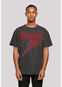 F4NT4STIC Herren T-Shirt "David Bowie Oversize T-Shirt", schwarz, casual, Gr. L, Obermaterial: 100% Baumwolle, Shirts, Print