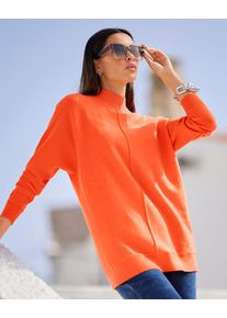 Heine Damen Strickpullover "Pullover", orange, Gr. 36, unifarben, 100% Baumwolle, Pullover