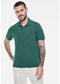 Street One MEN Herren Poloshirt, grün, casual, Gr. L, unifarben, Web, 100% Baumwolle, Shirts, aus reiner Baumwolle