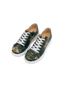 DOGO Damen Plateausneaker "Damen Myra Queen Bee Vegan Damen Sneaker / female", Gr. 36, grün, Lederimitat, Schuhe, Vegan