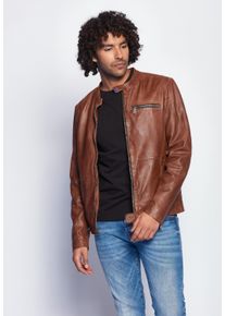 Maze Herren Lederjacke "181Berwick", braun, Gr. XXL, Obermaterial: 100% Lammleder / Futter: 100% Baumwolle / Ärmelfutter: 100% Polyester, Jacken