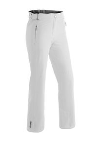 Maier Sports Damen Skihose "Vroni slim", weiß, Gr. 38, 100% Polyester, Hosen, Damen Schneehose, wind- und wasserdicht, 2 RV-Taschen, Slim Fit