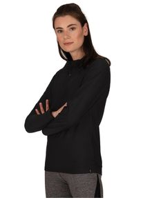 TRIGEMA Damen Sweatshirt "TRIGEMA Langärmeliges Sportshirt mit Reißverschluss", schwarz, sportlich, Gr. M, 92% Polyester, 8% Elastan, Sweatshirts