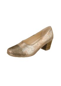 Damen Pumps "Tina", Lei by tessamino, Gr. 35, beige, Leder, elegant, Schuhe, mit attraktiven Lochungen