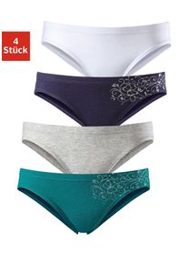Petite Fleur Kinder Bikinislip, Gr. 98, bunt, Obermaterial: 95% Baumwolle, 5% Elasthan, Glitzermuster, Unterhosen, schöner Basic für jeden Tag, mit