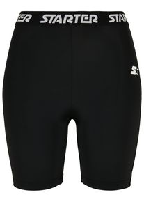 Damen Shorts "Starter Black Label Damen Ladies Starter Logo Tape Cycle Shorts", schwarz, Gr. S, STARTER Black Label, unifarben, 80% Polyimid, 20%
