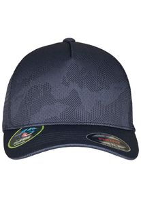 Flexfit Damen Flex Cap "Flexfit Accessoires Flexfit Jaquard Camo Cap", blau, casual, Gr. S, 100% Polyester, Caps