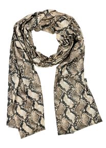 Damen Wollschal "PythonCharme", braun, Basic,casual,modisch, Collezione Alessandro, animal-print, Viskose, Modetücher, aus warmem Stoff, mit