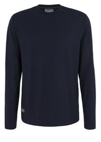 Herren Langarmshirt, blau, casual, Gr. XXL, Ahorn Sportswear, unifarben, 100% Baumwolle, Shirts, mit modernem Rundhalsausschnitt