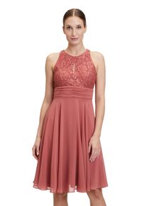 Vera Mont Damen Abendkleid "Vera Mont Abendkleid mit Spitze", braun, Gr. 40, Chiffon, Spitze, Obermaterial: 100% Polyester. Futter: 100% Polyester.,