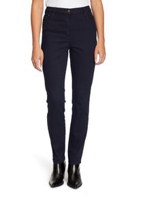 Betty Barclay Damen Stretch-Jeans "Betty Barclay Stretch-Hose mit hohem Bund", blau, modisch, Gr. 38, Obermaterial: 50% Polyester recycelt, 46%