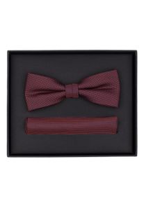 Venti Herren Fliege "Venti Set aus Fliege und Einstecktuch gemustert", orange, 70% Polyester, 30% Seide, Fliegen