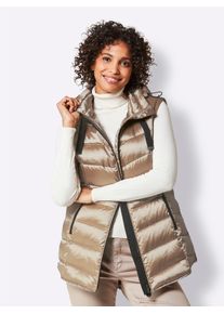 Damen Daunenjacke, beige, Gr. 40, CREATION L PREMIUM, unifarben, 55% Polyester, 45% Polyamid, Füllung:90% Daunen, 10% Federn, Jacken