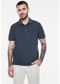 Street One MEN Herren Poloshirt, blau, casual, Gr. XXL, unifarben, Web, 100% Baumwolle, Shirts, aus reiner Baumwolle