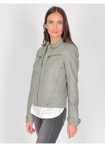 Maze Damen Lederjacke "31Ryana", grün, Gr. S, Obermaterial: 100% Leder, Lamm / Futter: 100% Baumwolle / Ärmelfutter: 100% Polyester, Jacken