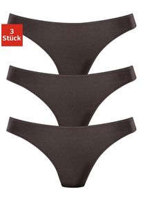 Lascana Damen String "aus hochwertiger Modal-Qualität", Gr. 32, schwarz, Obermaterial: 94% Modal (TENCEL), 6% Elasthan, unifarben, Unterhosen