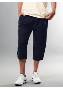 TRIGEMA Herren Jerseyhose "TRIGEMA 3/4 Freizeithose aus Baumwolle", blau, Basic, Gr. S, 100% Baumwolle, Hosen