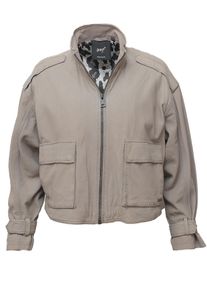 Maze Damen Lederjacke "4202123", grau, Gr. M, Obermaterial: 100% Lammleder / Futter: 100% Polyester / Ärmelmaterial: 100% Polyester, Jacken