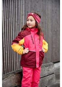 ZIGZAG Kinder Skihose "Soho", pink, casual, Gr. 104, unifarben, 88% Polyester, 12% Elasthan, Hosen, mit abnehmbaren Hosenträgern
